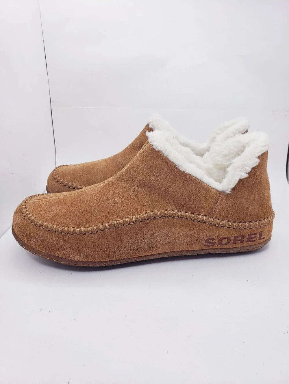 Sorel Manawan II Brown Suede Leather Slippers Slip On Loafers Men's Size 10